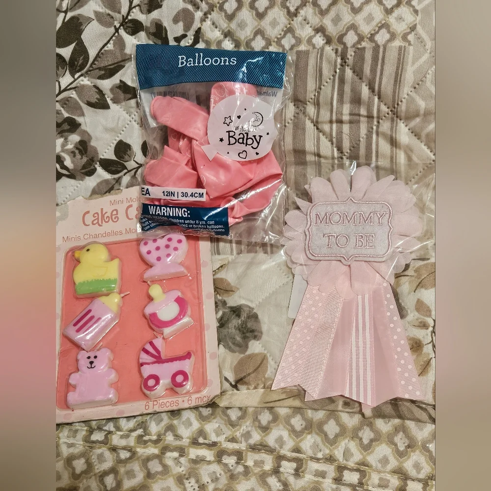 Pink Baby Shower Bundle Set